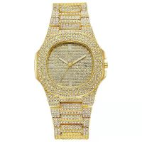 High quality luxury fashion high-end Sky Star Full diamond Steel belt Lady quartz watch Student girl Business Sports clock retro