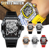 POS Mechanical Skeleton Dial Watch Men S Casual Business Dress Analogue Quartz Watch Waterproof 43MM Dial Diameter Mechanical Skeleton Dial Watch Men S Casual Business Dress Analogue Quartz Watch 【 Fast Delivery】