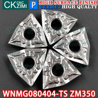 ZM350 WNMG 080404 TS คาร์ไบด์แทรก Cermet ภายนอกเปลี่ยนแทรกเครื่องมือ CNC เสร็จสิ้นเครื่องมือกลึงโลหะสำหรับเหล็ก