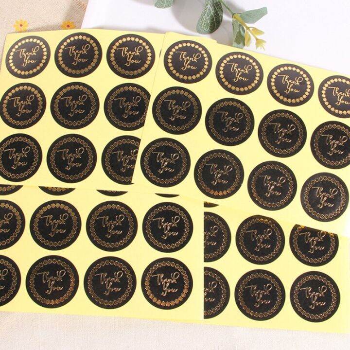 1200pcs-lot-thank-you-round-black-gold-star-ring-scrapbooking-labels-seal-sticker-diy-self-adhesive-gift-lables-stickers-stickers-labels