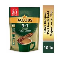 Turkish import? กาแฟ Jacobs Gold 3 in 1 จำนวน 10 ซอง สัญชาติเยอรมัน สินค้าคุณภาพจากประเทศตุรกี พร้อมส่ง