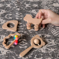 4pcsSet Wooden Car Shape For Babies Wood Teether Kids in Game Toys Handmade Crafts Gift Beech Wood Child Blocks 2020 New Hot