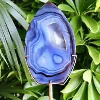 1PC Natural Druzy Agate Slab Polished Globe Cluster Freeform Reiki Healing Stone Home Decoration Exquisite Gifts With Stand