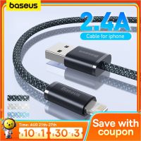 สาย USB Baseus สำหรับสาย2.4A ข้อมูล USB 12 Mini Pro Max สาย USB ที่ชาร์จไฟรวดเร็ว USB สำหรับ12 Mini Pro Max