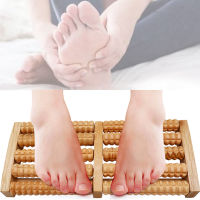 5แถวไม้นวดเท้า3D Shiatsu Roller นวดบรรเทา Body Stress นวดกล้ามเนื้อนวดกดจุด Feet Care เครื่องมือนวด