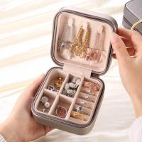 【CW】 10x10x5cm Jewelry Organizer DisplayJewelryBoxesJewelryZipper Leather Storage Joyeros Organizador