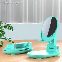 Adjustable Angle Phone Stand With Mirror Universal Foldable Mobile Phone Holders Two In One Holders Phone Bracket Solid Bracket