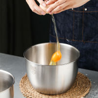 CHANOVEL 304 Stainless Steel Mixing Egg Bowl Home Kitchen Salad Bowls Food Storage Bowl Cake Cooking Bowl Baking Accessory