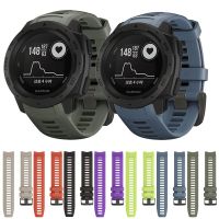 สำหรับ Garmin Instinct/Esport/Tactical /Tide สายรัดซิลิโคน,อุปกรณ์เสริมพลังงานแสงอาทิตย์,สายนาฬิกาอัจฉริยะ,อุปกรณ์เสริมสายรัดที่ปลดออกได้อย่างรวดเร็ว