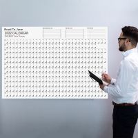 2022 Annual Plan Wall Calendar Daily Schedule with Sticker 12 Month Year-Round Large Wall Calendar Planner for Study Planning