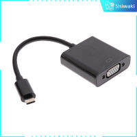 ชิวากิ USB3.1 USB-C ชนิด C ไปยังสายอะแดปเตอร์ตัวเมีย VGA แปลงสำหรับ Macbook 12"