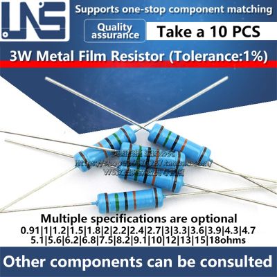 【cw】 Metal Film Resistor 1  0.91 1 1.2 1.5 1.8 2 2.2 2.4 2.7 3 3.3 3.6 3.9 4.3 4.7 5.1 5.6 6.2 6.8 7.5 8.2 9.1 10 12 13 15 ohms