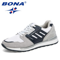 BONA 2020 Newe Designers Mesh Shoes Men Lightweight Comfortable Breathable Walking Sneakers Tenis Masculino Zapatillas Hombre