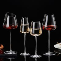 High-end luxury big belly red wine glass decanter gift box set large crystal goblet top