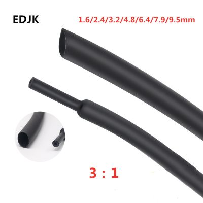 1M/lots 3:1  1.6/2.4/3.2/4.8/6.4/7.9/9.5/12.7mm Heat Shrink Tube with Glue Dual Wall Tubing Diameter Adhesive Lined Sleeve Wrap Cable Management