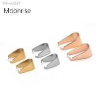 20-50Pcs Stainless Steel Hook Pendant Clasps Pinch Clips Bail Pendants Connectors For Jewelry Accessory