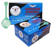 Unison Enema ลูกสวน สวนทวาร ลดอาการท้องผูก 1A 552/46 (ยาสามัญประจำบ้าน )10 ชิ้น 1 กล่อง