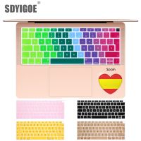 Spain For macbook air 13 A1932 EU Notebook Keyboard Cover Dustproof Film Silicone Laptop Keyboard Protective Film Waterproof