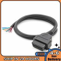 Obd2หญิง16-Pin Car Diagnostic Extension Cable 100ซม. รถยนต์ Fault Diagnosis Interface Plug Connector