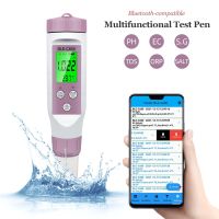 7 in 1 Temp ORP EC TDS Salinity S.G PH Meter Online Blue Tooth Water Quality Tester Mobile APP for Drinking Hydroponic Aquarium