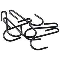 TF3O3AF3A ตะขอ S-Hooks เหล็กสีดำ490มม. 12ชิ้นสำหรับแขวนตะขอโลหะทนทานที่แขวนติดผนังห้องครัว