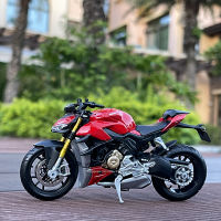 Maisto 1:18 Ducati Super Naked V4 S Kawasaki Moto รถเดิมที่ได้รับอนุญาตจำลองรถจักรยานยนต์รุ่นของเล่นรถเกมส์สะสม