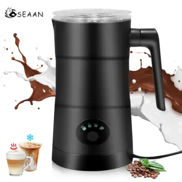 4 IN1 Electric Milk Frother Machine Warmer 550W Hot & Cold Large Capacity  Automatic Foam Maker Stainless Steel Coffee Tools