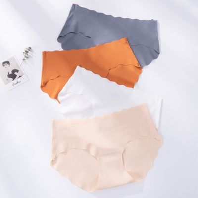 shiluojiangqushuangya Panties Seamless Panty Invisible Low Waist Intimate Female Breathable Skin-friendly Briefs