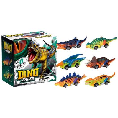 Dino Toy Vehicle Dino Car Playset Toys Dino Cars 6Pcs Dino Toys Dinosaur Games Pull Back Dinosaur Toys Vehicles Toys for Kids brilliant