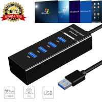 อะแดปเตอร์แปลงสายเคเบิ้ล 4 พอร์ต USB 3.0 Hub Super Speed 5Gbps สําหรับแล็ปท็อป PC