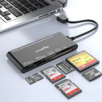 7-IN-1 Multi Card Reader USB 3.0 Memory SD/SDXC/SDHC/Micro SD/CF/XD/MS/MMC Camera Memory Writer(5Gbps) for Mac OS Windows Linux