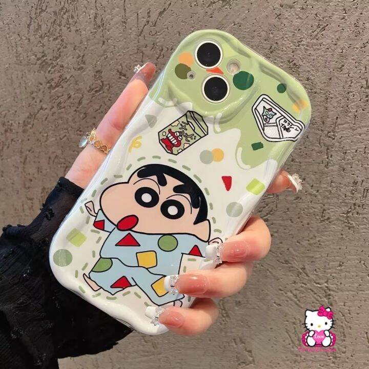 เคสโทรศัพท์มือถือ-แบบนิ่ม-ลายการ์ตูนชินจัง-3d-กันกระแทก-สําหรับ-iphone-11-13-14-12-pro-max-7-8-6s-6-plus-7plus-xr-xs-x-max-se-2023