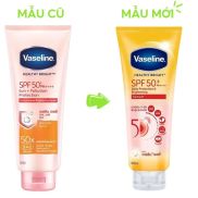 Kem dưỡng thể vaseline 50x chống nắng SPF 50+ PA++++Healthy Bright Sun +