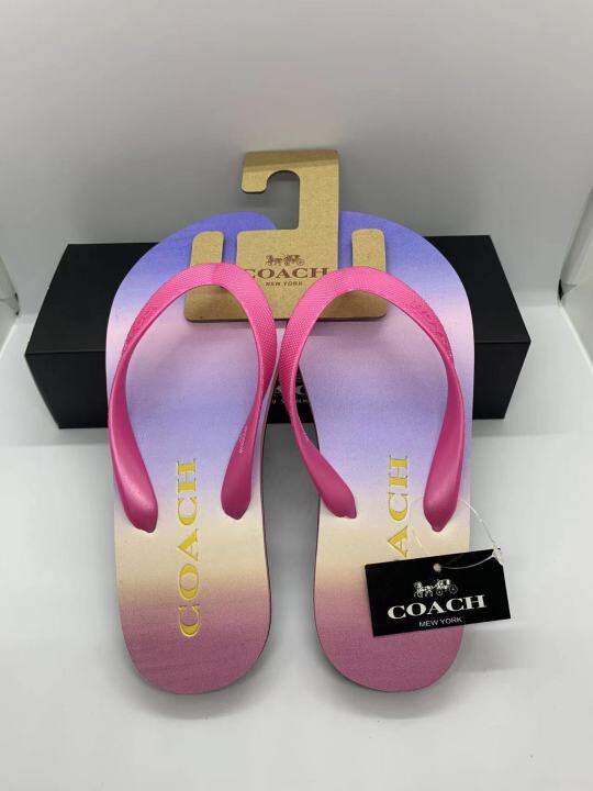 Coach highend flipflops, beach slipper, outdoor slipper, Lady flip