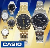 casio กันน้ำ100% นาฬิกาคาสิโอ้ นาฬิกาข้อมือผู้หญิงผุู้ชาย สายเหล็ก กันน้ำ นาฬิกาคู่ casio นาฬิกาผู้หญิง สีทอง RC603