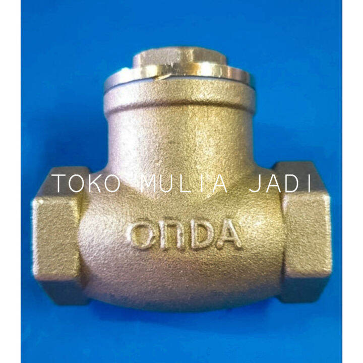 Check Valve Onda 1 2 Inch Kuningan Swing Klep Tabok Lonceng Bagus