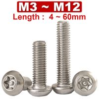 Anti disassembly Anti theft Screw Inner Plum Round Head with Needle Special shaped Bolt Pan Head 304 Stainless Steel M3M4M5 M12