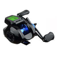 Baitcasting Reel จอแสดงผลดิจิตอลรอกตกปลาเบรคคู่ป้องกันการระเบิดสำหรับทะเล