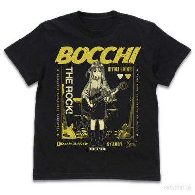 ข้อเสนอพิเศษ Top เสื้อยืดแขนสั้นลําลอง ทรงหลวม พิมพ์ลายการ์ตูน Bocchi The Rock พลัสไซซ์ แฟชั่นสําหรับผู้ชาย และผู้หญิงS-5XL