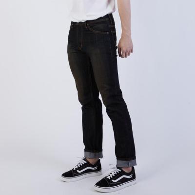 Golden Zebra Jeans กางเกงยีนส์ชายขากระบอกเล็กผ้ายืดฟอกสีสนิมดำ(sizeเอว 28-36)