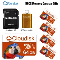 Clouddisk ไมโคร SD การ์ดความจำ32GB 64GB 128GB U3การ์ด TF 16GB 8GB 4GB 2GB A1 C10 1GB ผลิตโดยใบอนุญาต3C-Group