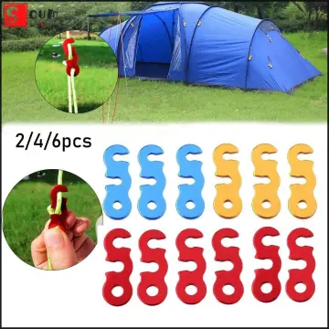 5/10/15/20pcs For Bungee Shock Plastic Open End Cord Outdoor Tool Camping  Tent Hook Rope Buckle Straps Hooks Elastic Ropes Buckles
