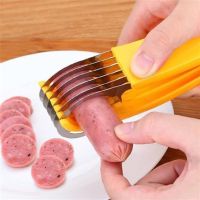 ✷ Stainless Steel Vegetable Fruit Sharp Slicer Kitchen Tools Cut Ham Sausage Banana Cutter Salad Slice Multi Purpose Kitchen Tool