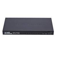 QNAVX 1 In 8 Out HDMI-Compatible Splitter Box 1X8การประสานหน้าจอ1X8 HDMI-เข้ากันได้ตัวแยกวิดีโอติดตั้งอย่างรวดเร็ว4K สำหรับกล่องสายเคเบิล/เครื่องเล่นดีวีดี/คอนโซลเกม /Hdtv/ มอนิเตอร์