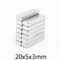 5/10/20/50/100/200PCS 20x5x3mm Block Powerful Strong Magnetic Magnets 20x5x3 N35 Rectangular Neodymium Magnet Sheet 20x5x3