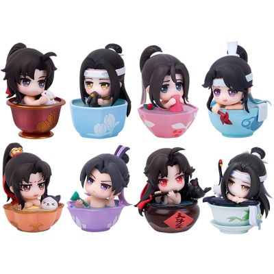 Original Mo Dao Zu Shi Wang Lan Ji Jiang Cheng Jin Ling Lan Si Zhui Wen Ning Q Version Anime Figure Ornaments Model Toys