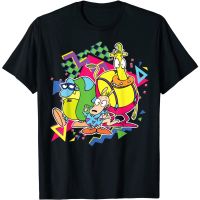 2023 NEW2023ใหม่ฤดูใบไม้ผลิและฤดูร้อน Nickelodeon Rocko S Modern Life 90 S Group เสื้อยืด-เสื้อยืดผู้ชาย