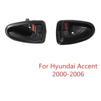 มือจับประตูขวาสีดำด้านในซ้ายสำหรับ Hyundai Accent 2000 2001 2002 2003 2004 2005 2006