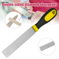 SUC Double Sided Diamond Whetstone Sharpener Household Cutter Grindstone Handheld Sharpening Rod Tools New