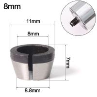 6Mm 6.35Mm 8Mm Collet Chuck Adapter แกะสลักตัดแต่งเครื่องเราเตอร์ไฟฟ้าความแม่นยำสูง